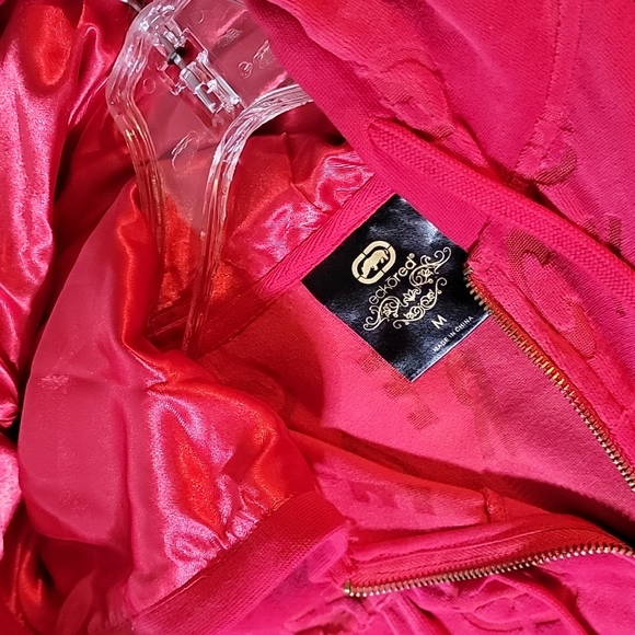 New Red Ecko Red Velor Hoody and sheer Logo design - Picture 11 of 15